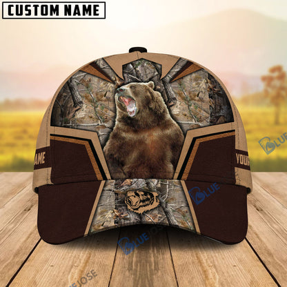 frenzidea Bear Hunting Premium Personalized Name Cap