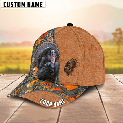 Frenzidea Turkey Hunting Season Pattern Personalized Name Cap