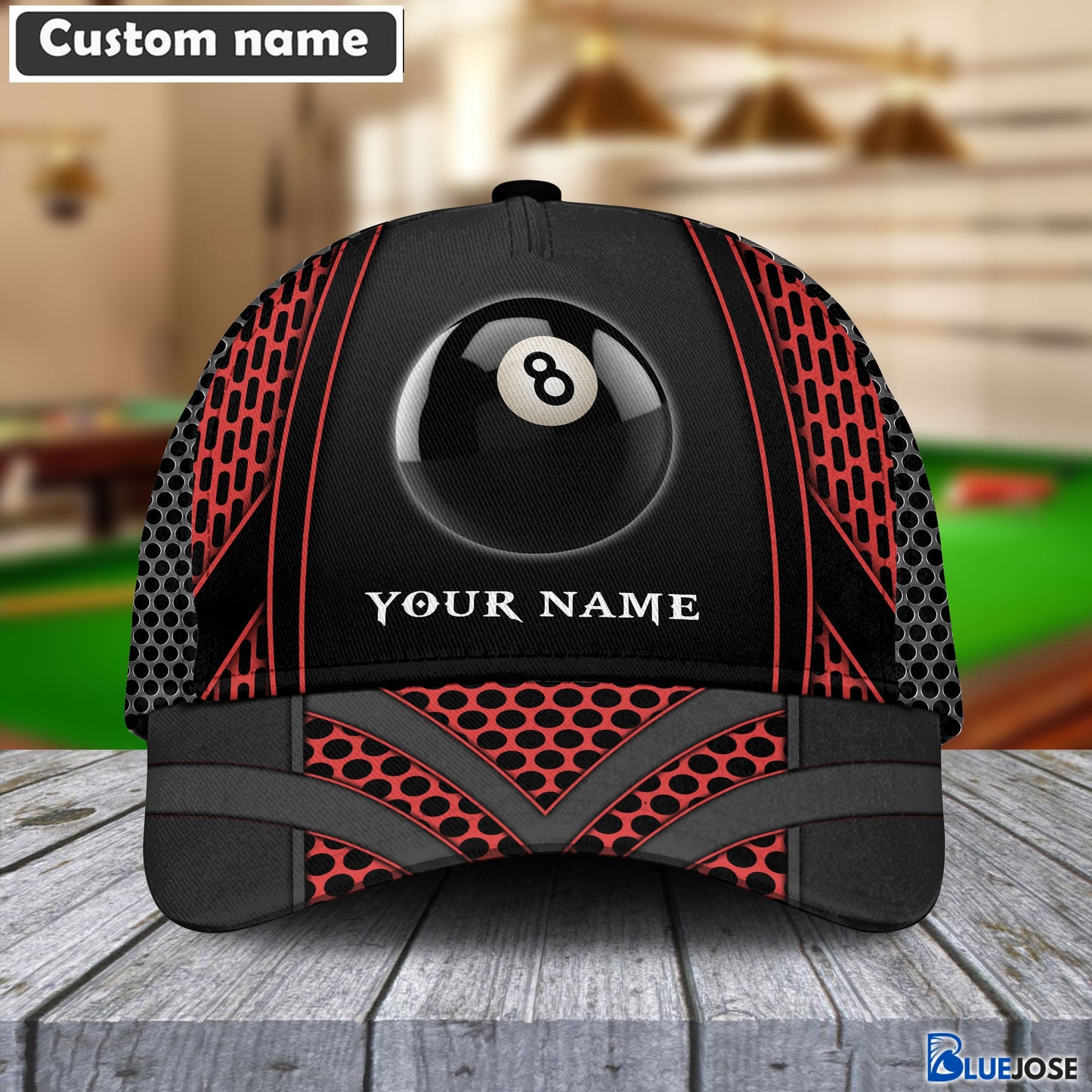 Frenzidea Personalized Billiards Net Pattern Cap (8 colors)