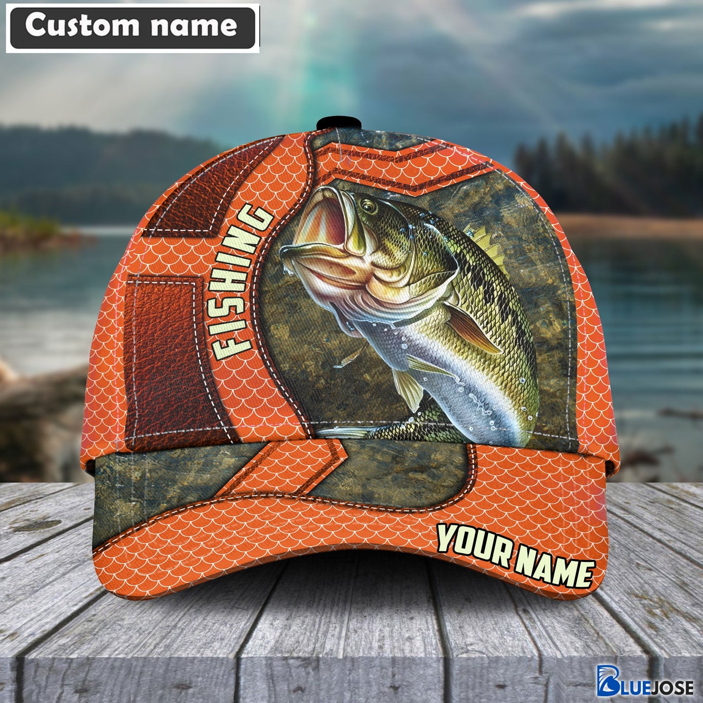 Frenzidea Bass Personalized Fishing Classic Cap