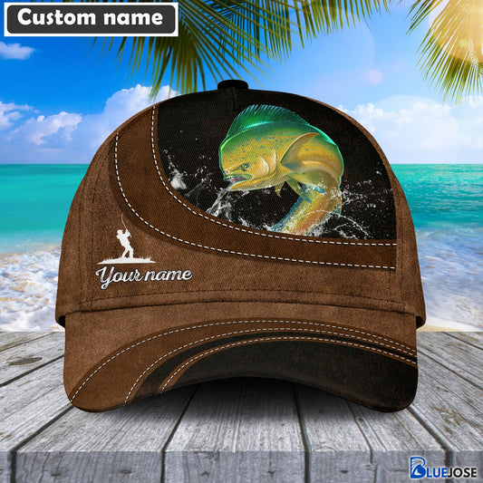 Frenzidea Custom Name Mahi Mahi Fishing Happiness Cap