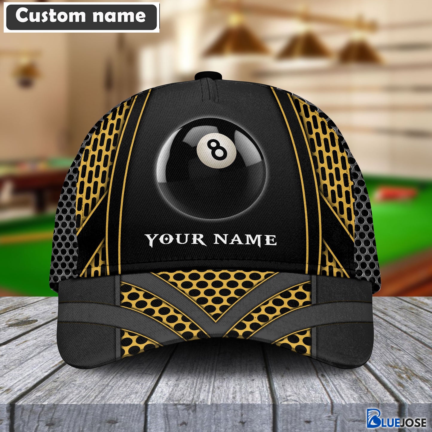 Frenzidea Personalized Billiards Net Pattern Cap (8 colors)