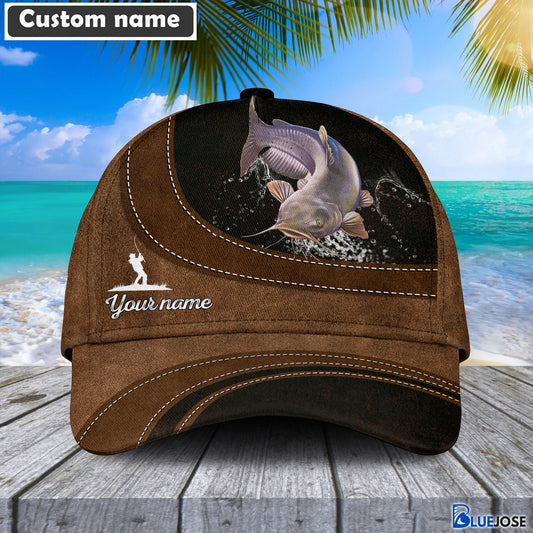 Frenzidea Custom Name Catfish Fishing Happiness Cap