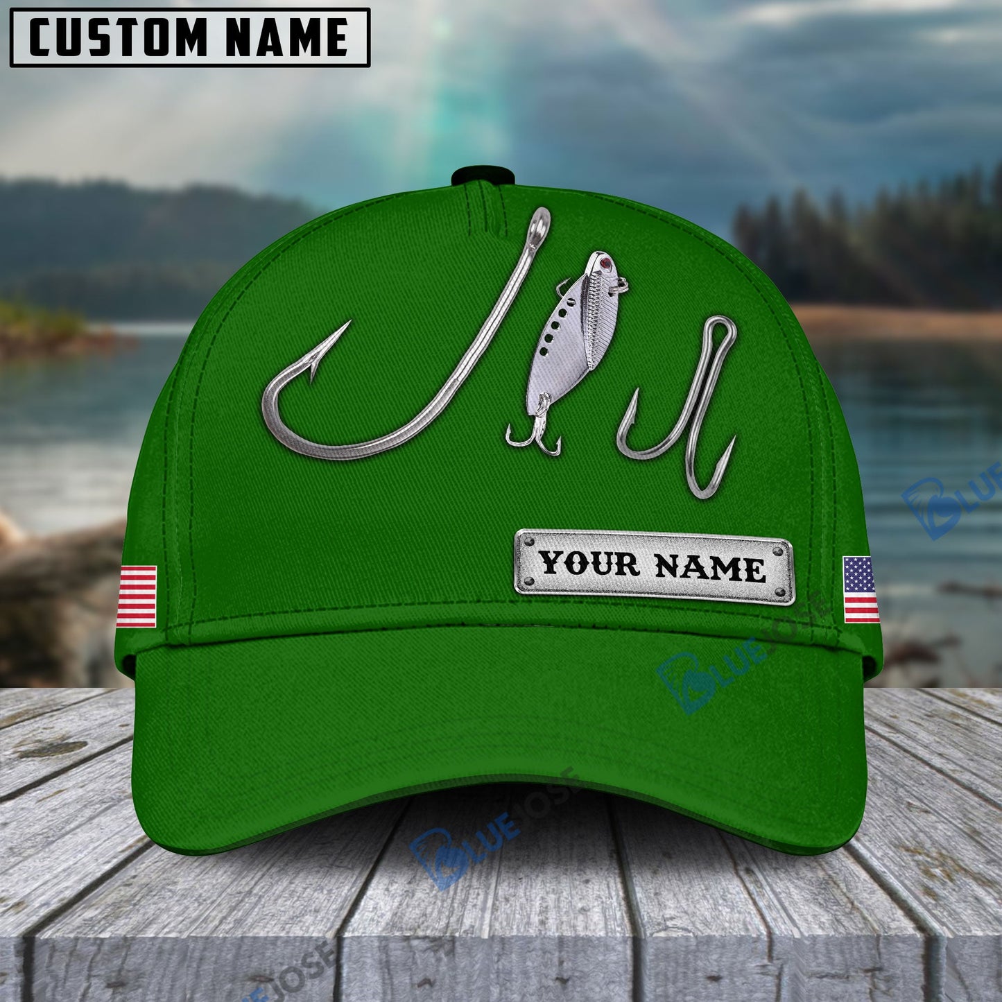 frenzidea Personalized Fishing Hook Classic Cap