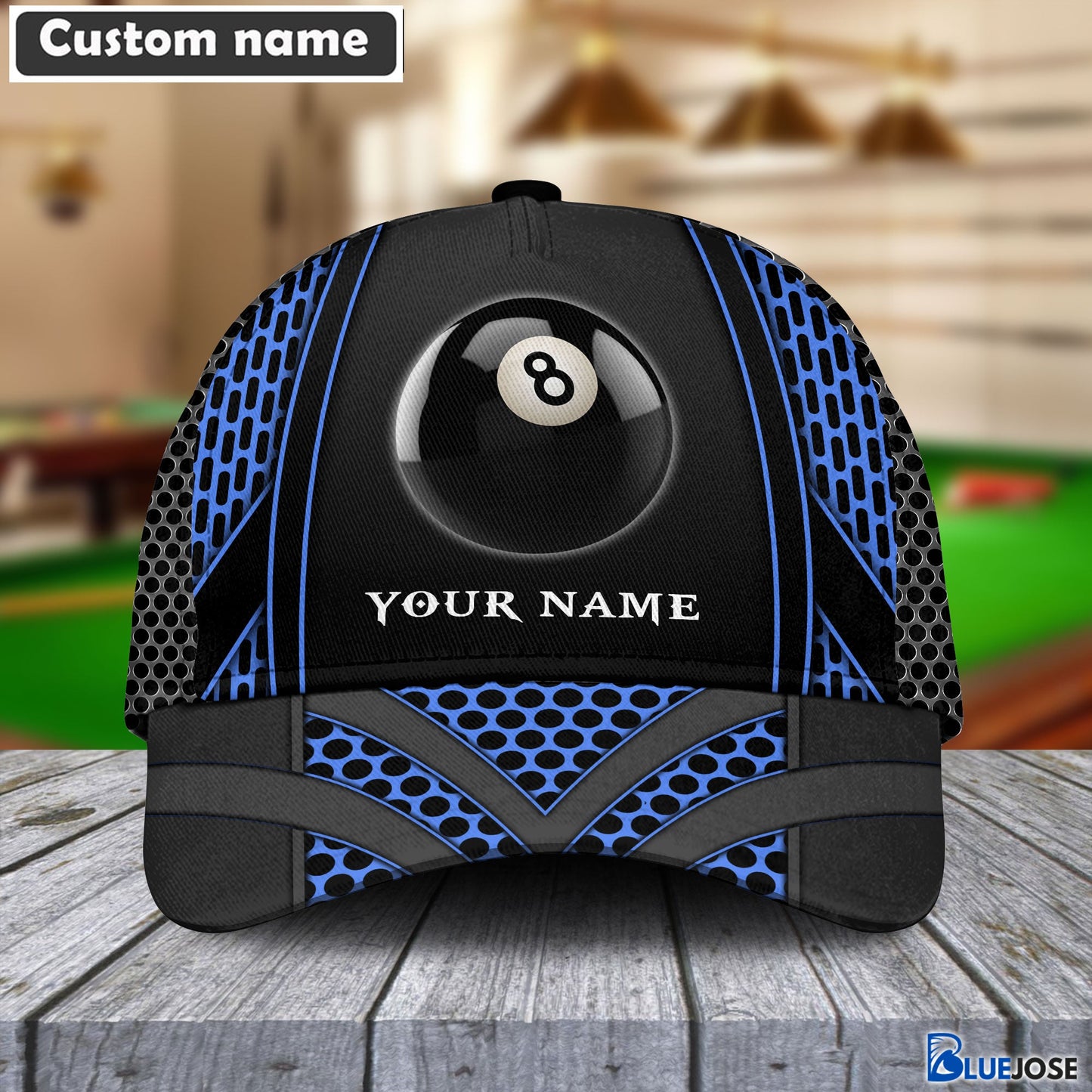 Frenzidea Personalized Billiards Net Pattern Cap (8 colors)