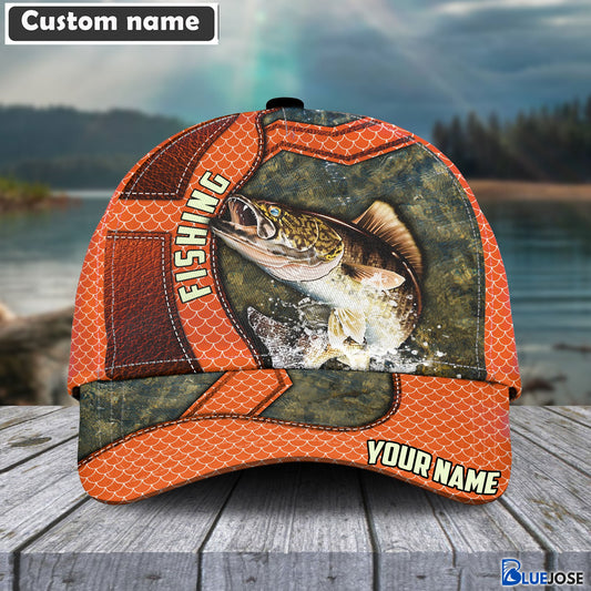 Frenzidea Walleye Personalized Fishing Classic Cap
