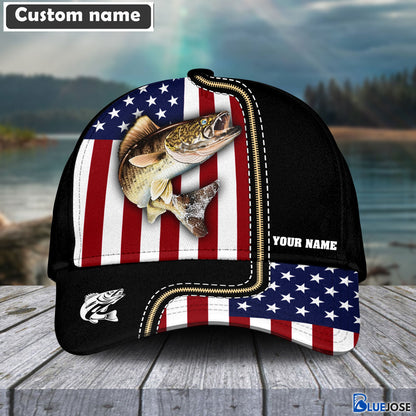 Frenzidea Walleye Personalized Fishing Classic Cap