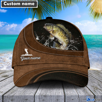 Frenzidea Custom Name Crappie Fishing Happiness Cap
