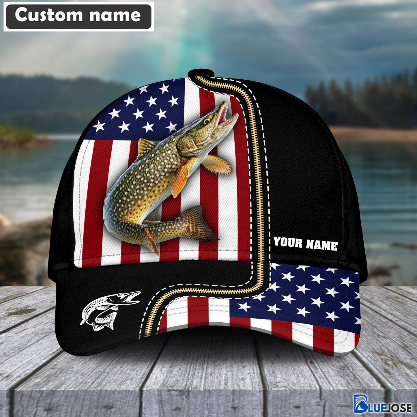 Frenzidea Pike Personalized Fishing Classic Cap