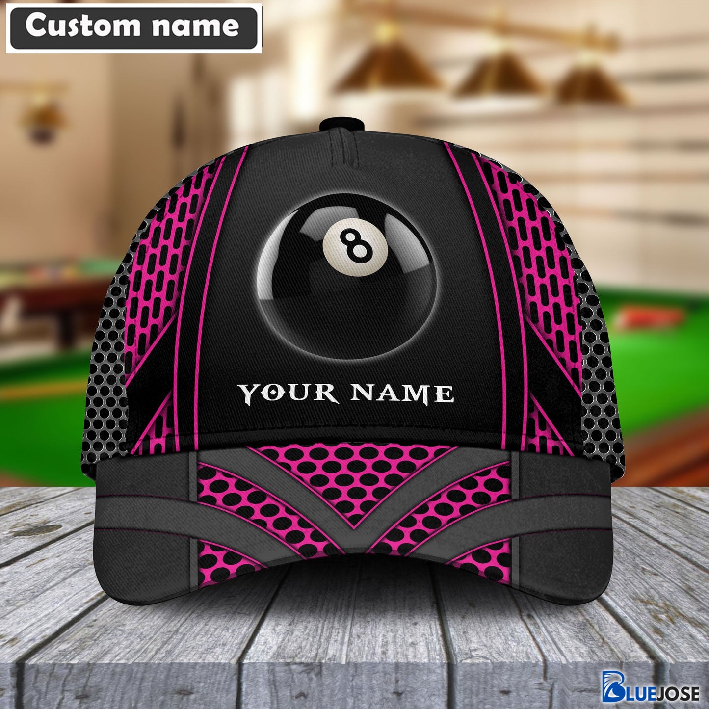 Frenzidea Personalized Billiards Net Pattern Cap (8 colors)