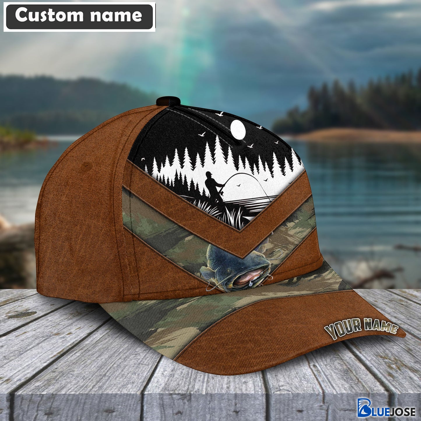 Frenzidea Mahimahi Personalized Fishing Classic Cap