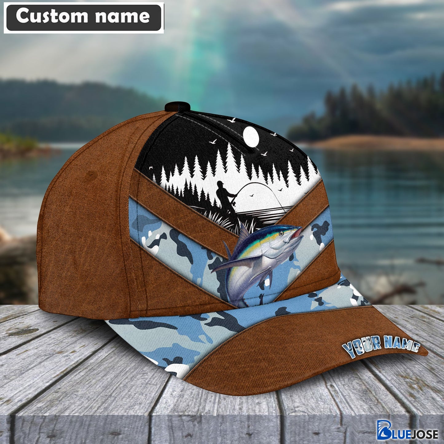 Frenzidea Mahimahi Personalized Fishing Classic Cap