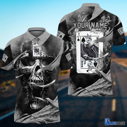 Frenzidea Jack Card In Head Personalized Name Unisex Shirt