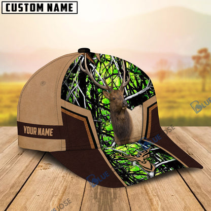frenzidea Elk Hunting Premium Personalized Name Cap