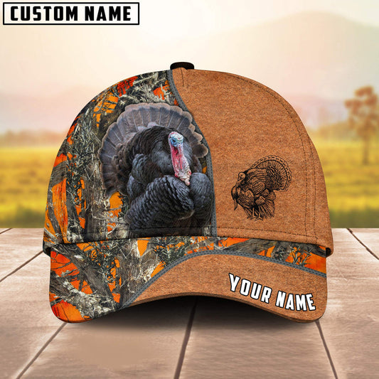 Frenzidea Turkey Hunting Season Pattern Personalized Name Cap