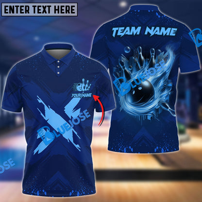 Frenzidea Bowling And Pins X Factor Customized Name 3D Shirt (4 Colors)