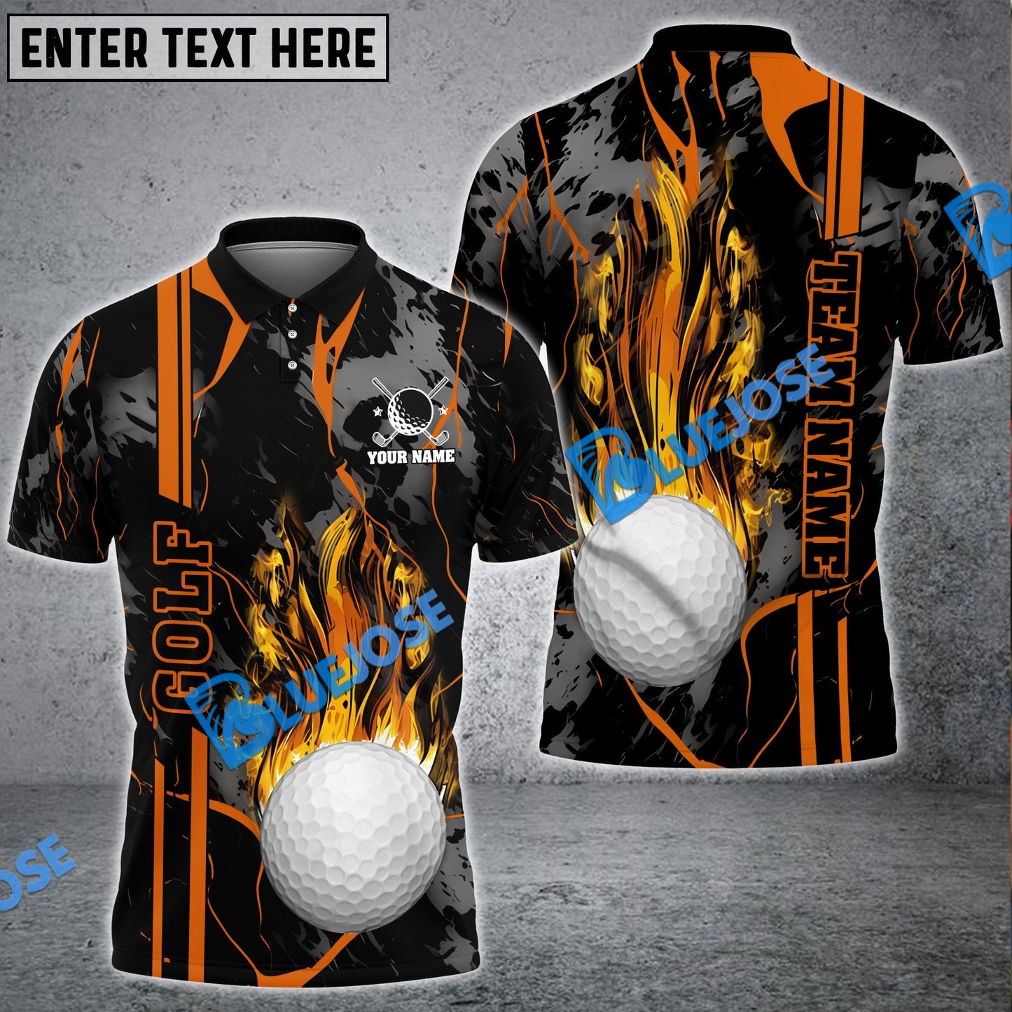 Frenzidea Golf Strike The Blood Customized Name, Team Name 3D Shirts ( 5 Colors )