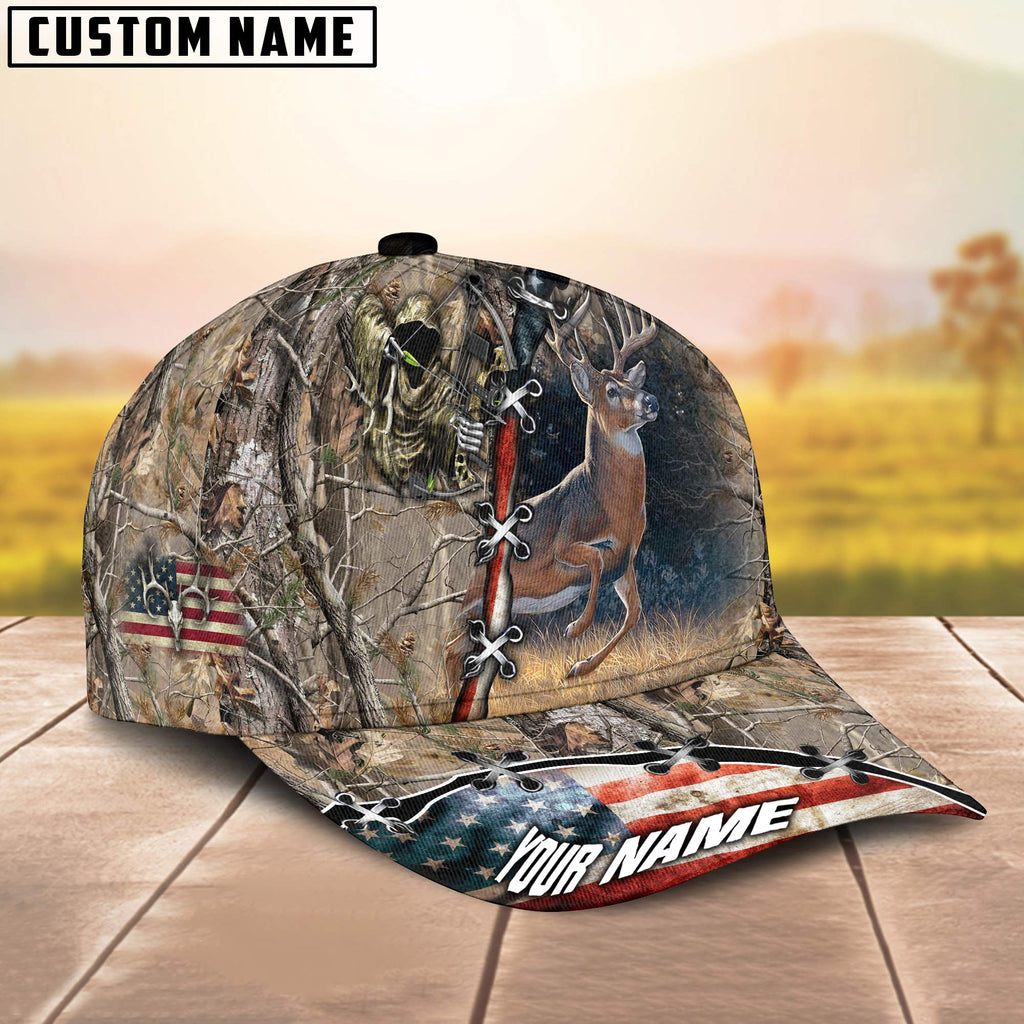 Frenzidea Deer Hunting American Personalized Cap