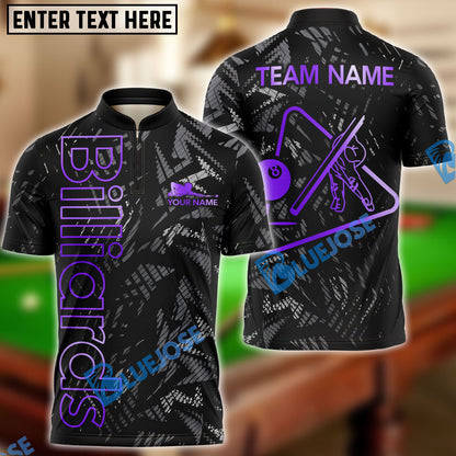 Frenzidea Billiards Ball 8 New Metalic Style Personalized Name, Team Name Unisex Shirt ( 6 Colors )
