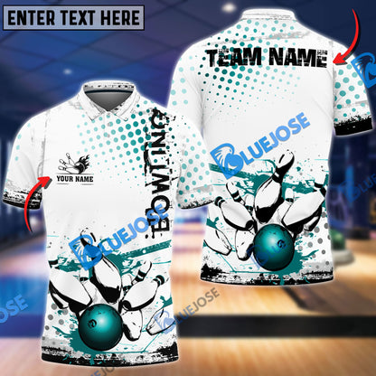 Frenzidea Bowling And Pins Back To The Time Customized Name 3D Shirt (4 Colors)