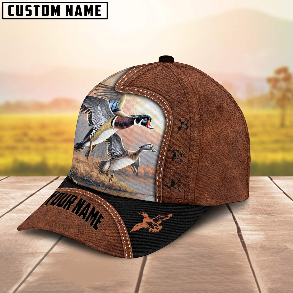 Frenzidea Duck Hunting Black N Brown Personalized Cap