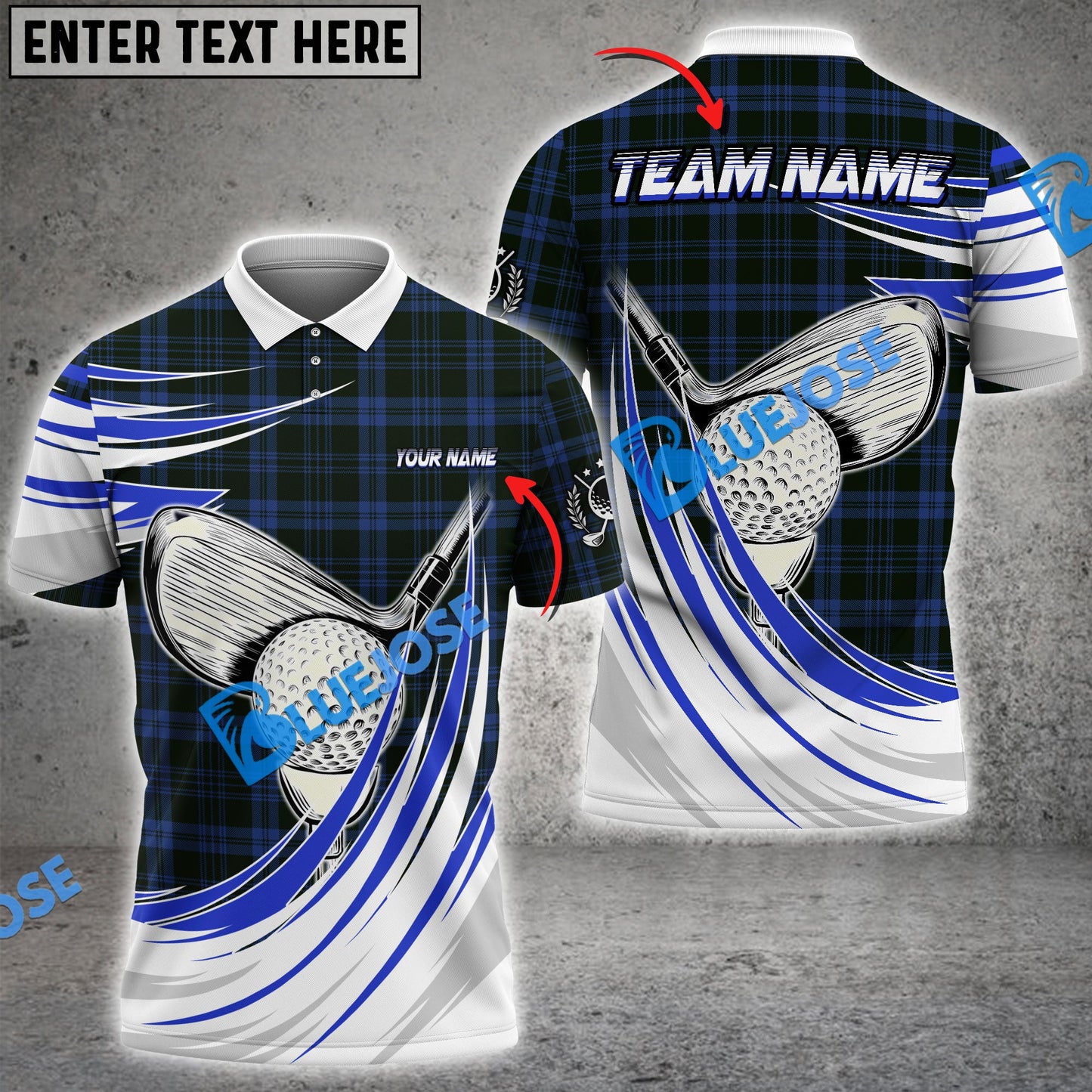 Frenzidea Golf Caro Wind Customized Name, Team Name 3D Shirts (4 Colors)