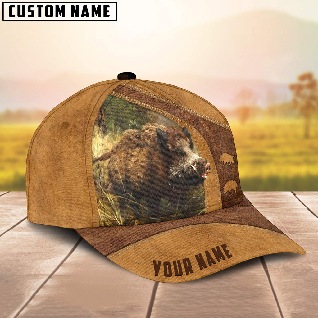 Frenzidea Boar Hunting Brown Personalized Cap