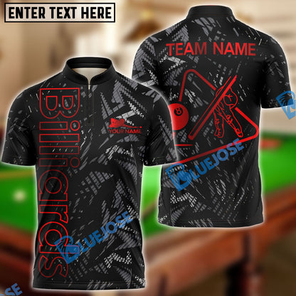 Frenzidea Billiards Ball 8 New Metalic Style Personalized Name, Team Name Unisex Shirt ( 6 Colors )