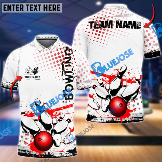 Frenzidea Bowling And Pins Back To The Time Customized Name 3D Shirt (4 Colors)