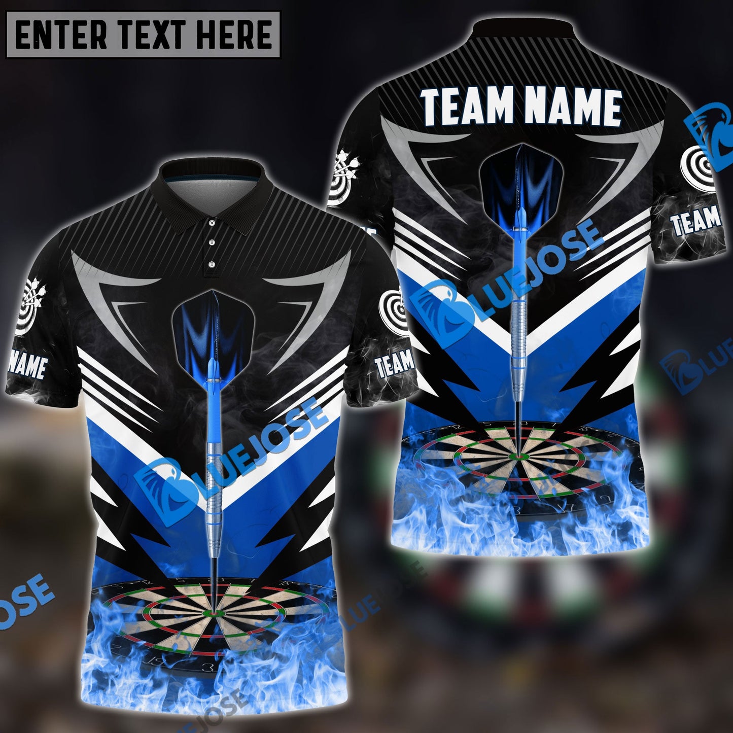 frenzidea Darts Dainsleif Flame Personalized Name, Team Name 3D Shirt (6 Colors)