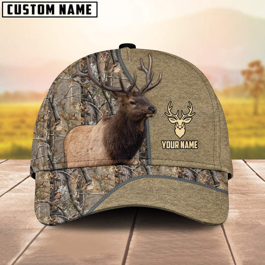 frenzidea Elk Hunting Classic Pattern 3D Personalized Cap