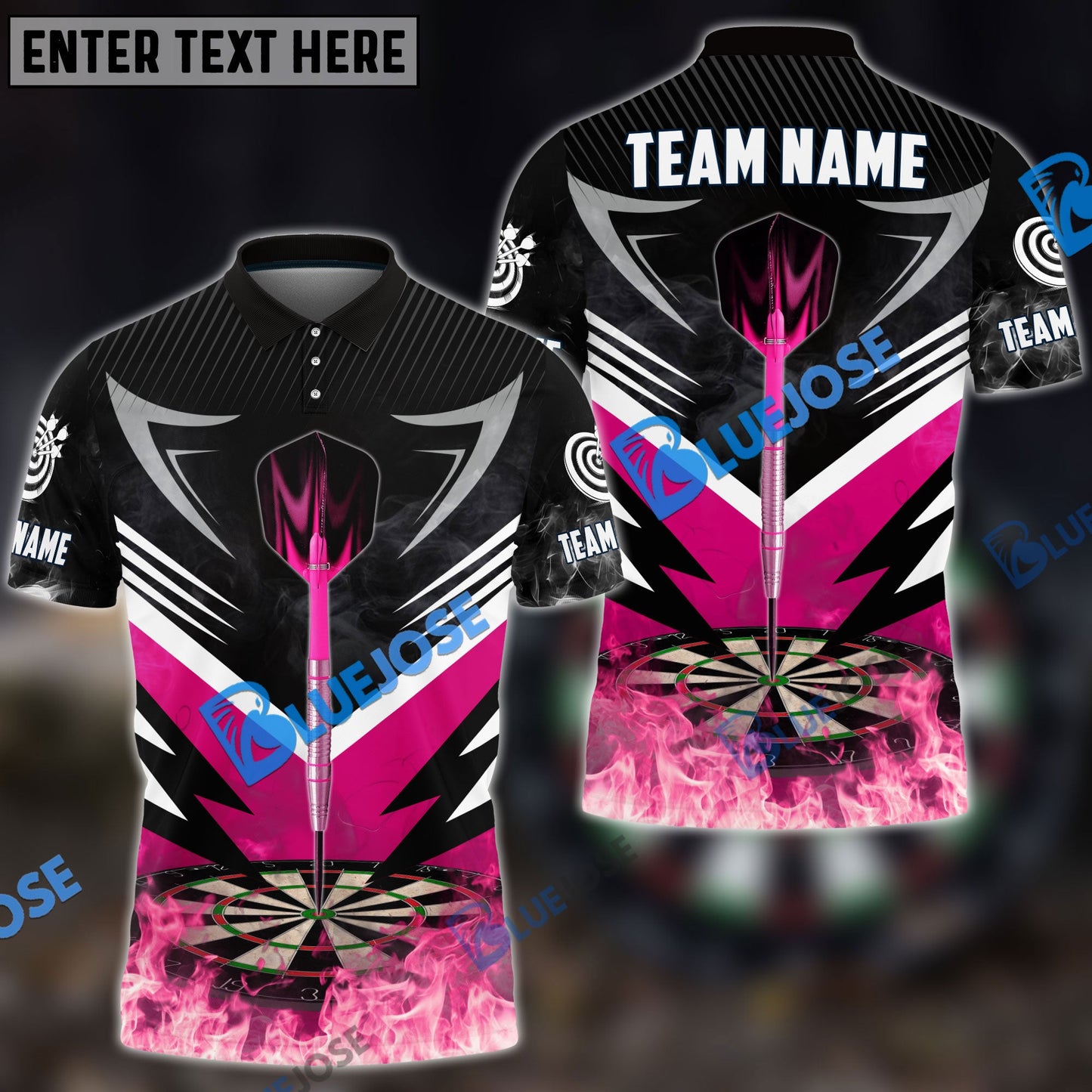 frenzidea Darts Dainsleif Flame Personalized Name, Team Name 3D Shirt (6 Colors)