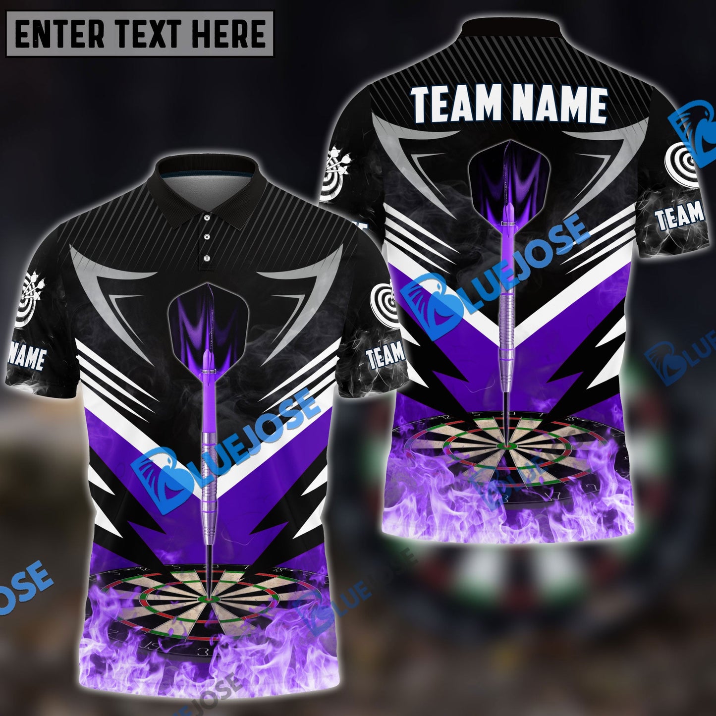 frenzidea Darts Dainsleif Flame Personalized Name, Team Name 3D Shirt (6 Colors)