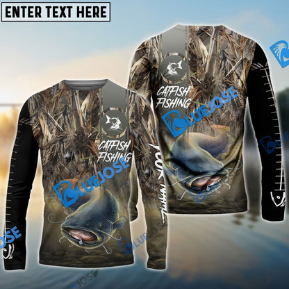 Frenzidea Customize Name Catfish Fishing Nature 3D Shirts