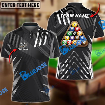 Frenzidea Billiards Ball 8 Pro Tournament 2 Personalized Name, Team Name Unisex Shirt ( 6 Colors )