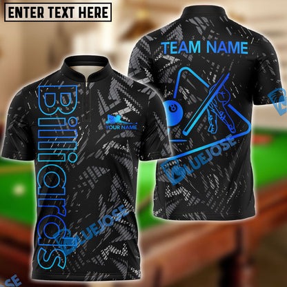 Frenzidea Billiards Ball 8 New Metalic Style Personalized Name, Team Name Unisex Shirt ( 6 Colors )