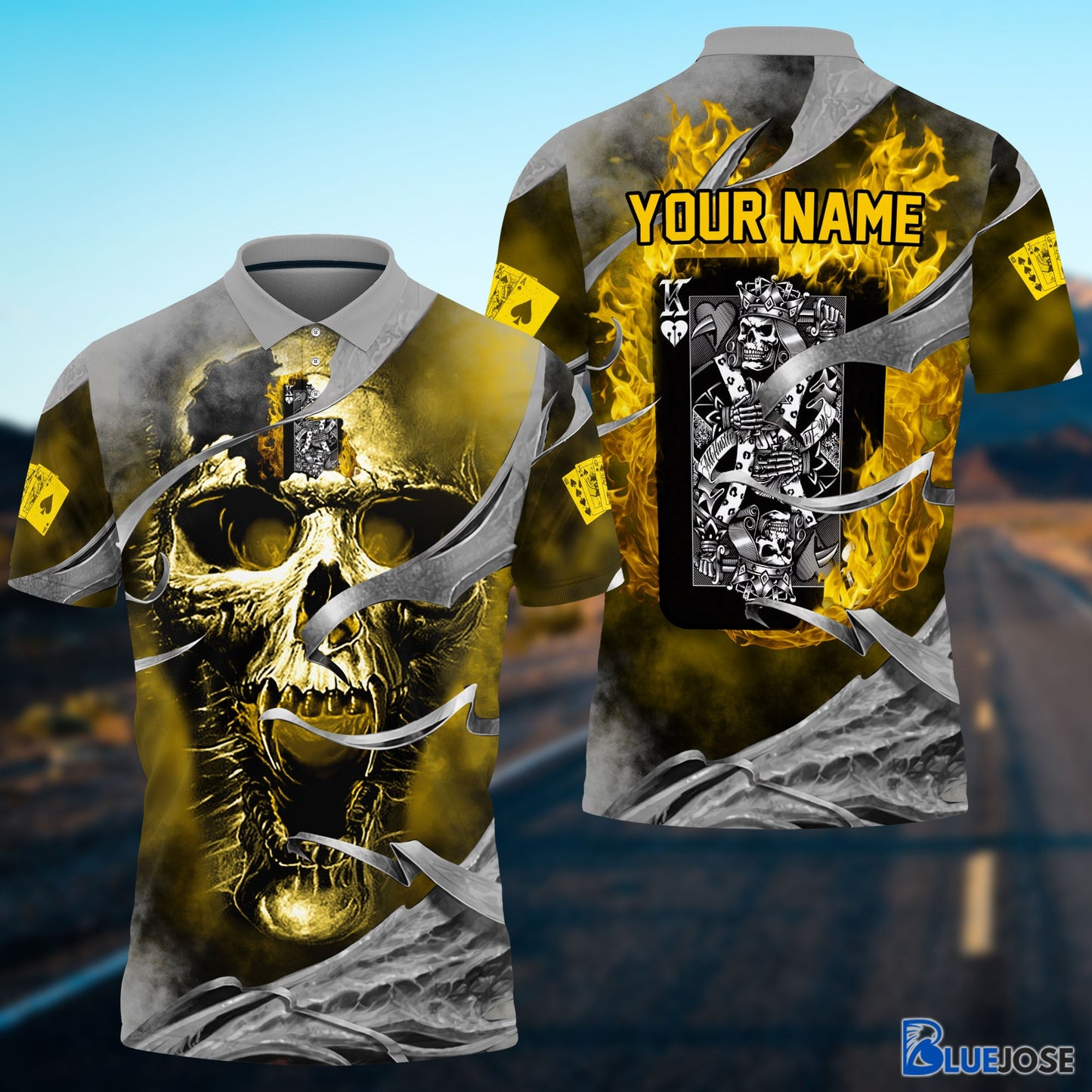 Frenzidea King Card In Head Personalized Name Unisex Shirt