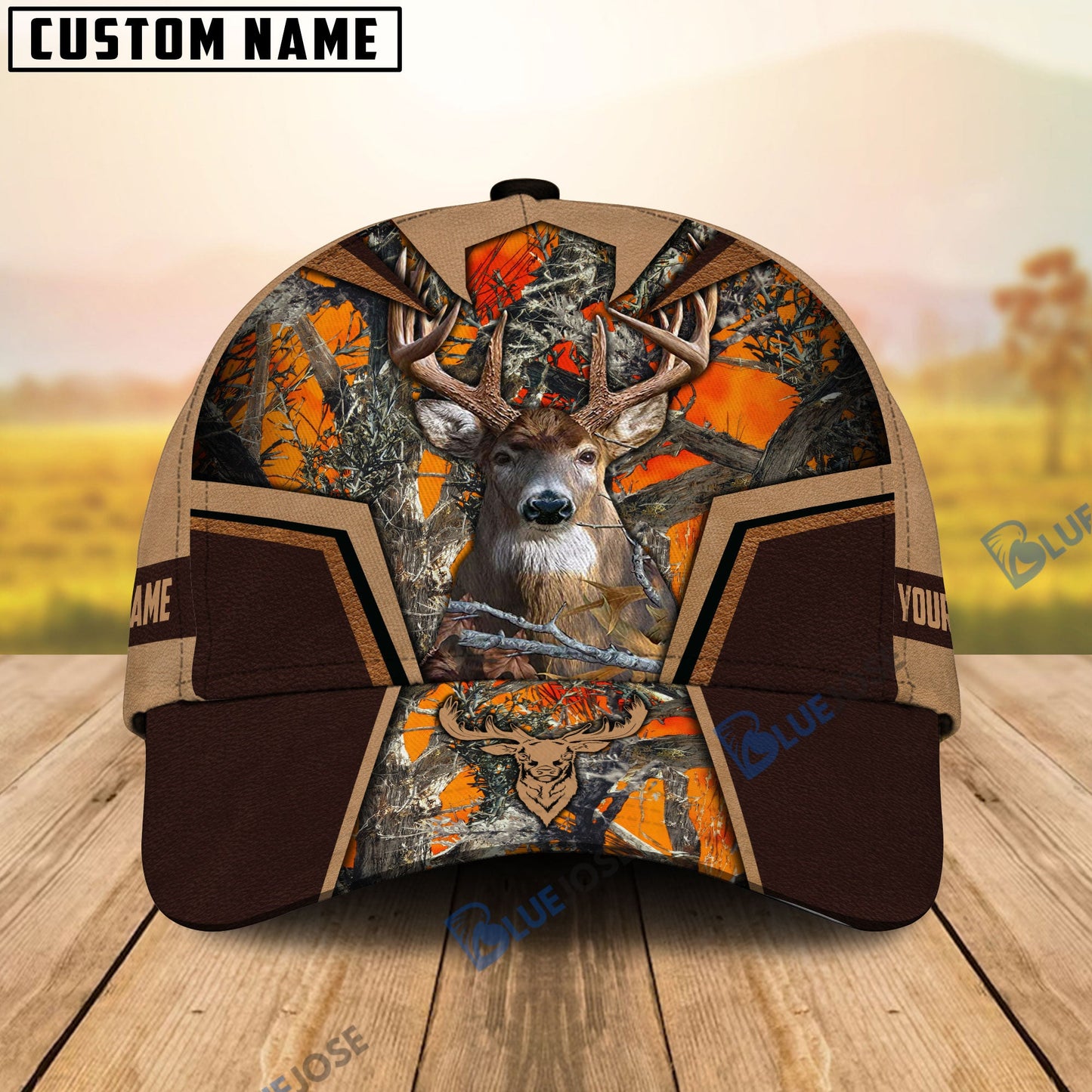 frenzidea Deer Hunting Premium Personalized Name Cap