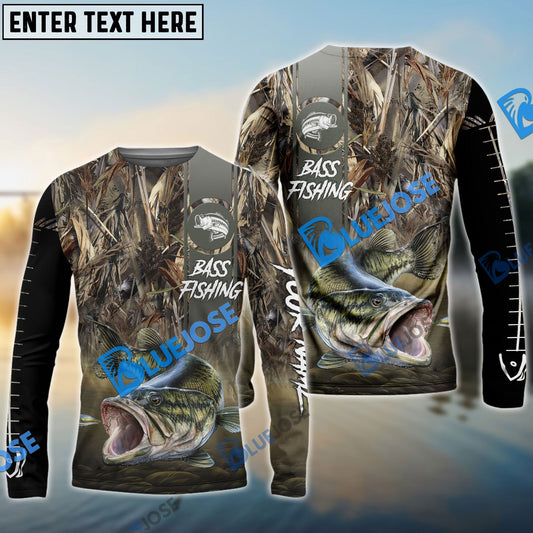 Frenzidea Customize Name Bass Fishing Nature 3D Shirts