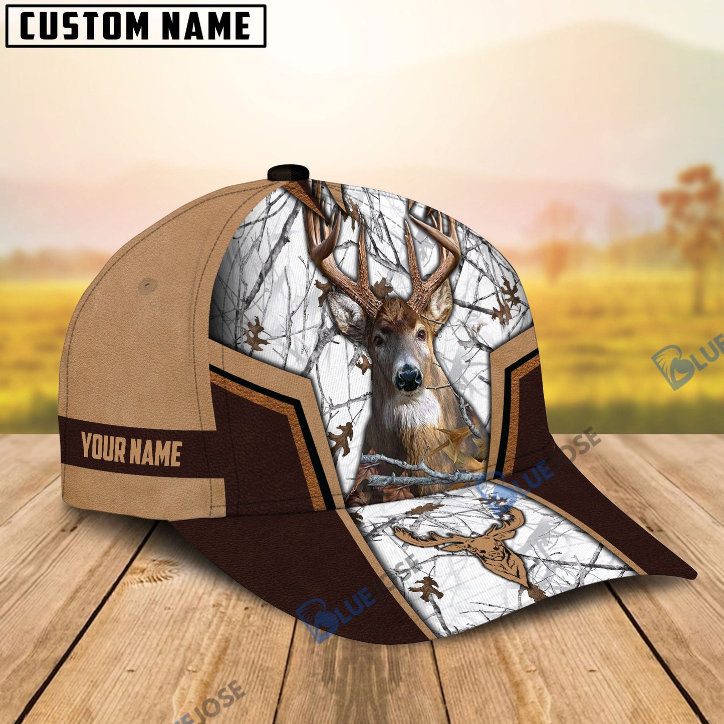 frenzidea Deer Hunting Premium Personalized Name Cap