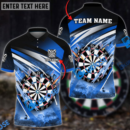 Frenzidea Darts Explosion Personalized Name, Team Name 3D Shirt (4 Colors)