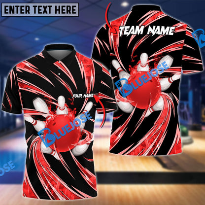 Frenzideas Bowling And Pins Super Anemo Aura Customized Name 3D Shirt ( 6 Colors)