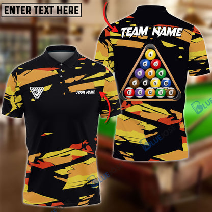 Frenzidea Billiards Ball 8 Road To Champion Personalized Name, Team Name Unisex Shirt ( 4 Colors )