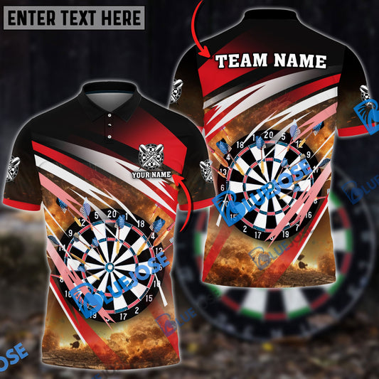 Frenzidea Darts Explosion Personalized Name, Team Name 3D Shirt (4 Colors)