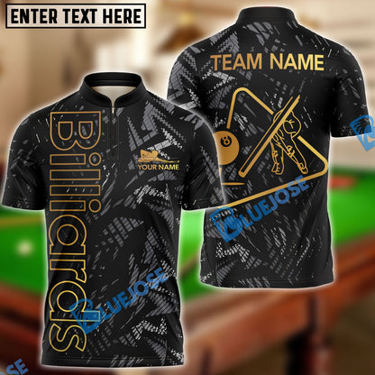 Frenzidea Billiards Ball 8 New Metalic Style Personalized Name, Team Name Unisex Shirt ( 6 Colors )