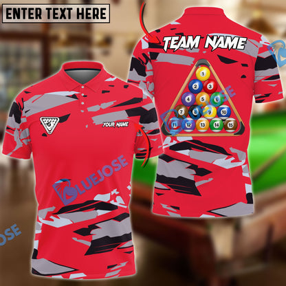 Frenzidea Billiards Ball 8 Road To Champion Personalized Name, Team Name Unisex Shirt ( 4 Colors )