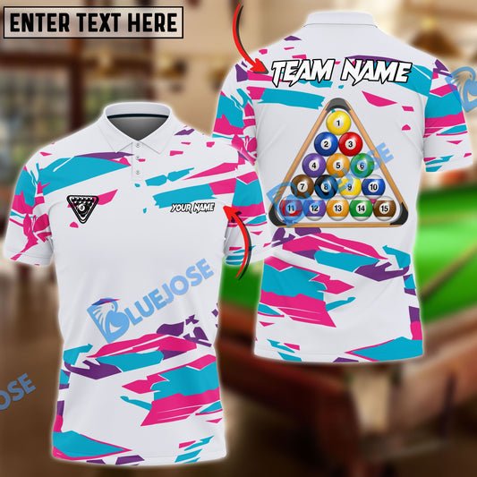 Frenzidea Billiards Ball 8 Road To Champion Personalized Name, Team Name Unisex Shirt ( 4 Colors )
