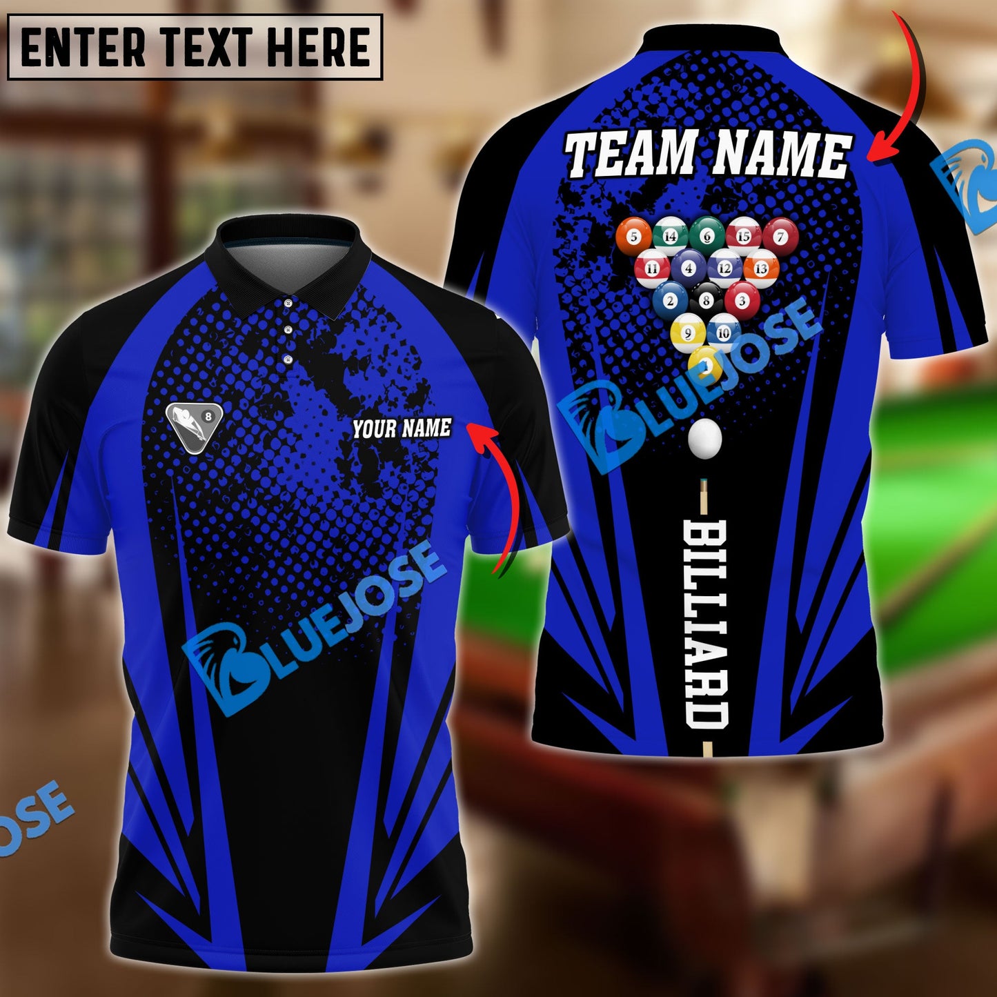 Frenzidea Billiards Ball 8 Sport XXX Personalized Name, Team Name Unisex Shirt ( 6 Colors )
