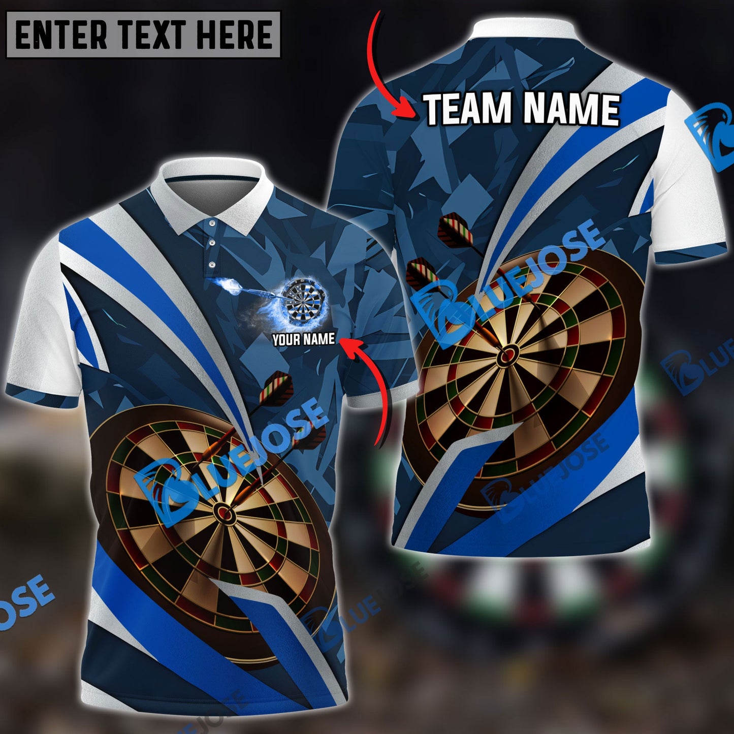Frenzidea Blade Of Glory Darts Personalized Name, Team Name 3D Shirt ( 5 Colors)