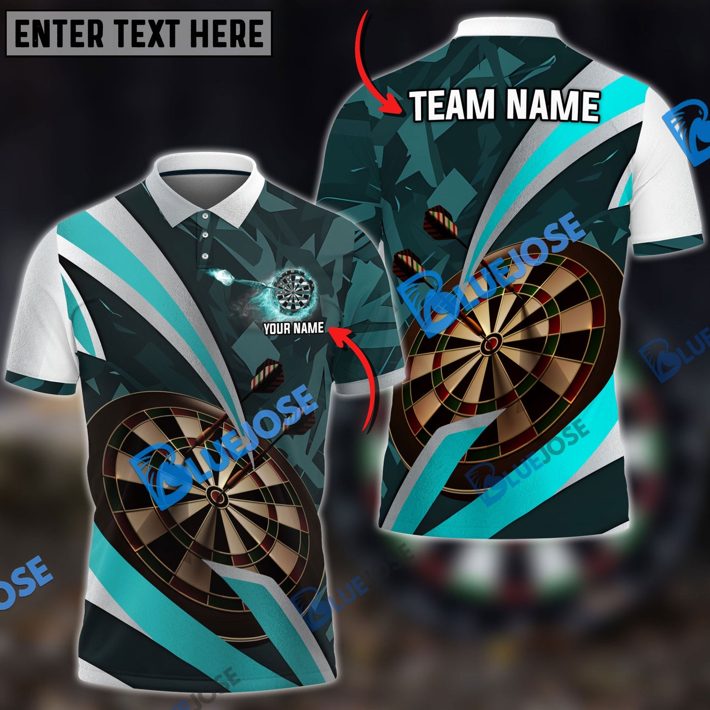 Frenzidea Blade Of Glory Darts Personalized Name, Team Name 3D Shirt ( 5 Colors)